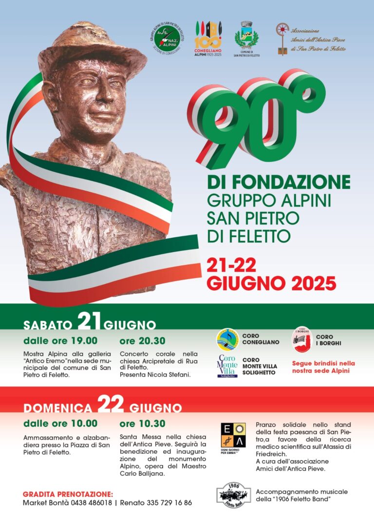 90° di Fondazione - Gruppo Alpini San Pietro di Feletto