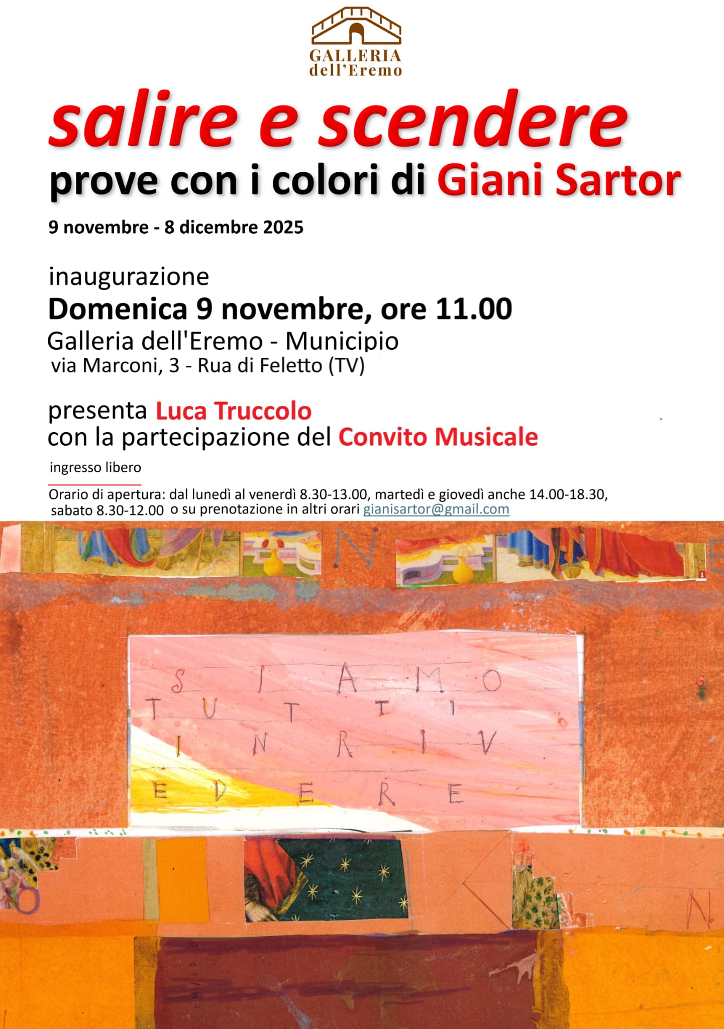 Salire e Scendere Salire e Scendere, prove con colori di Gianni Sartor